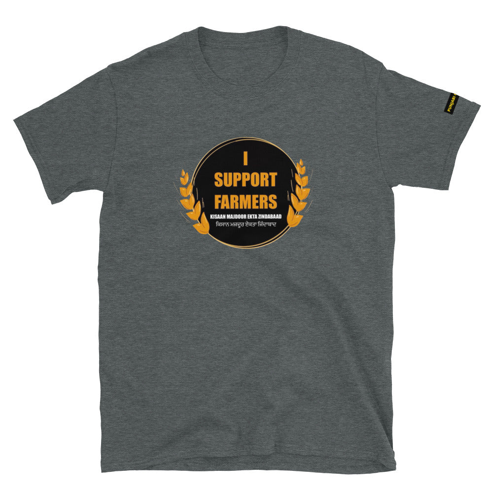 I Support Farmers T-shirt Large Print