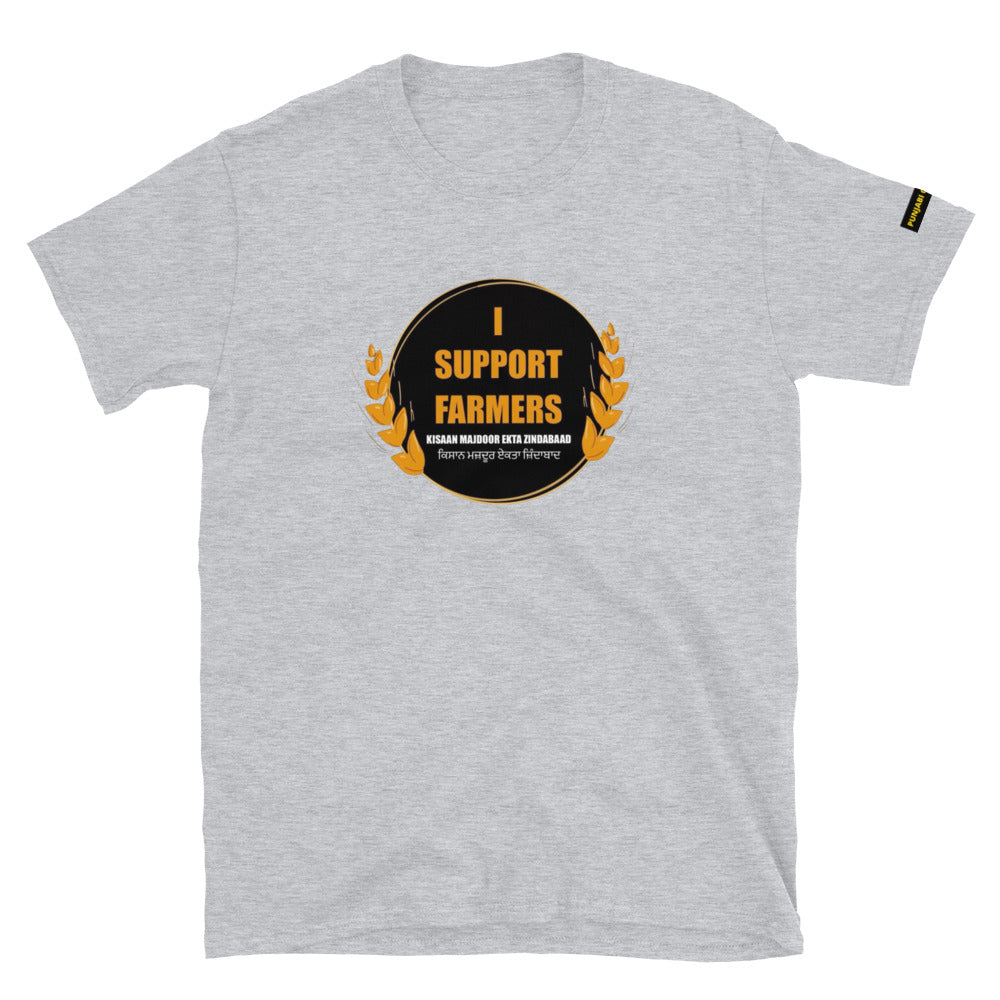 I Support Farmers T-shirt Large Print