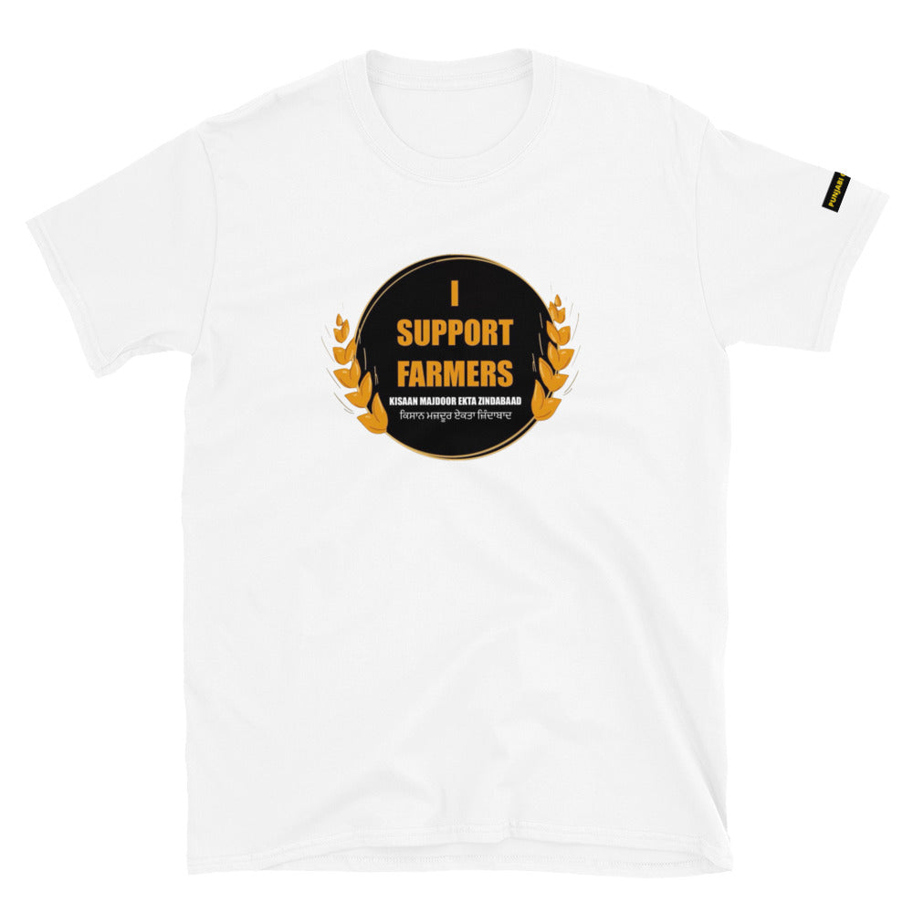 I Support Farmers T-shirt Large Print